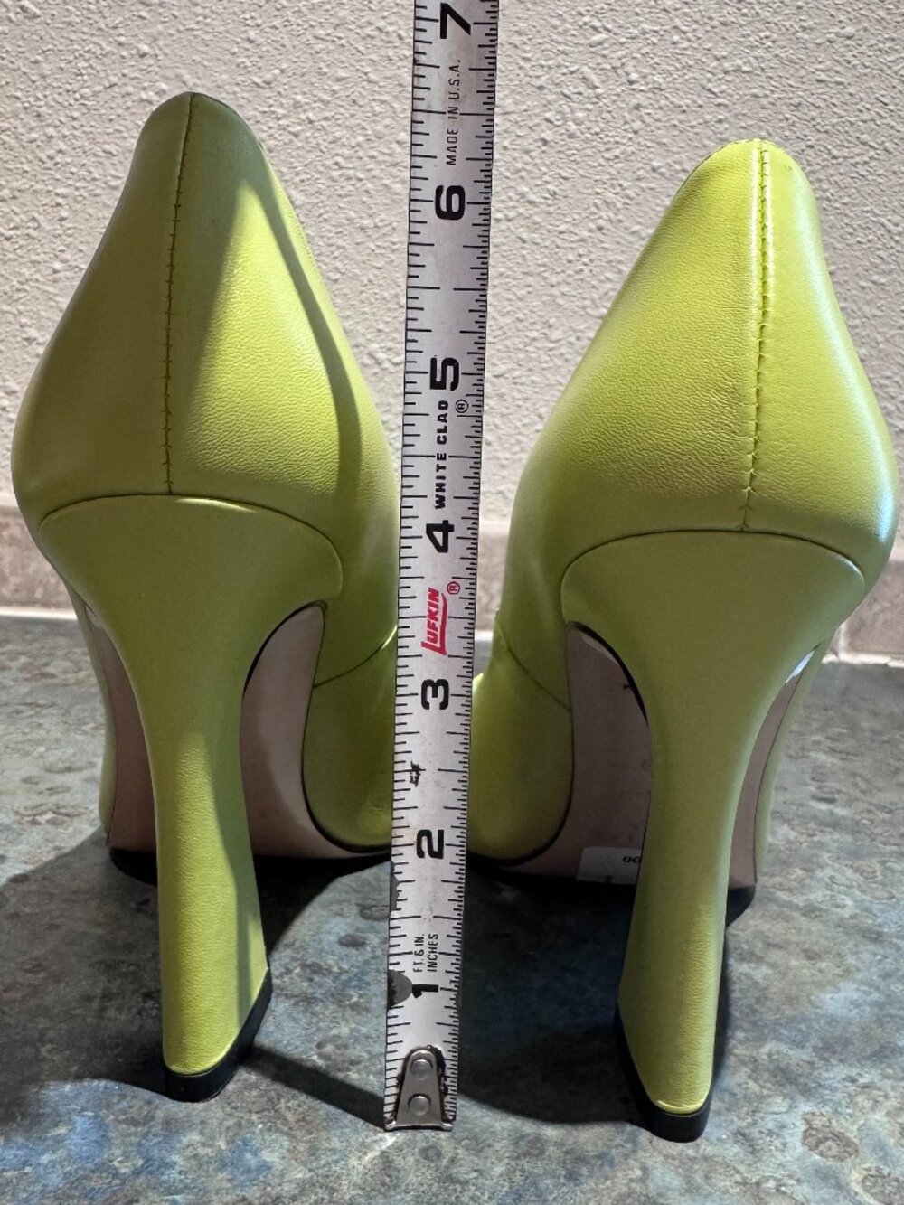 Ted Baker Teyma Pointy Toe Leather Pumps - Green - 39 - Picture 6 of 9